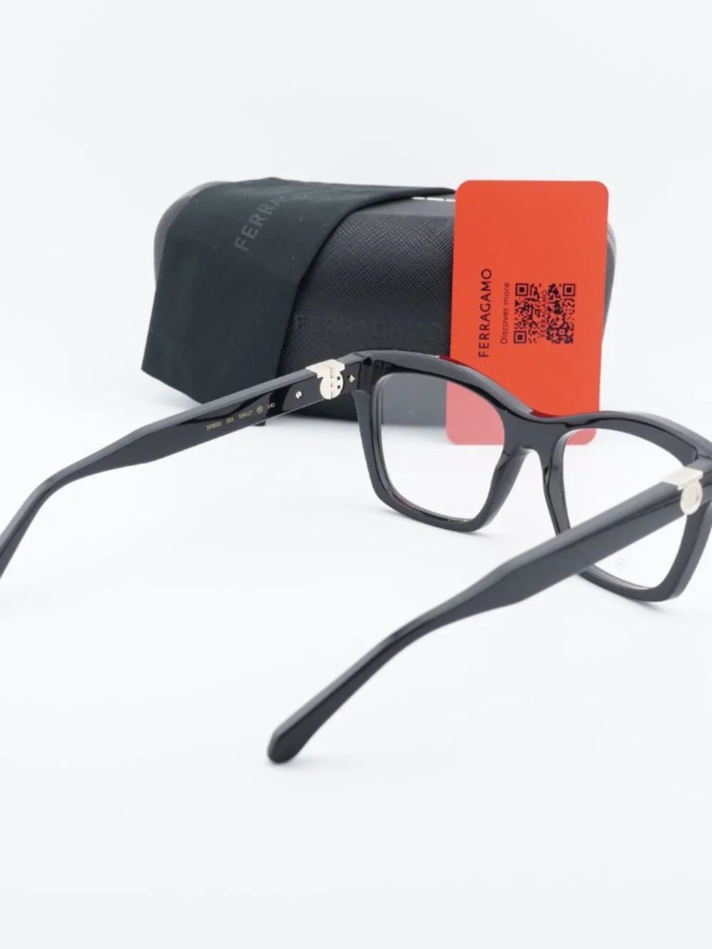 Salvatore Ferragamo SF3022 001 Cat Eye Eyeglasses 53mm – Black
